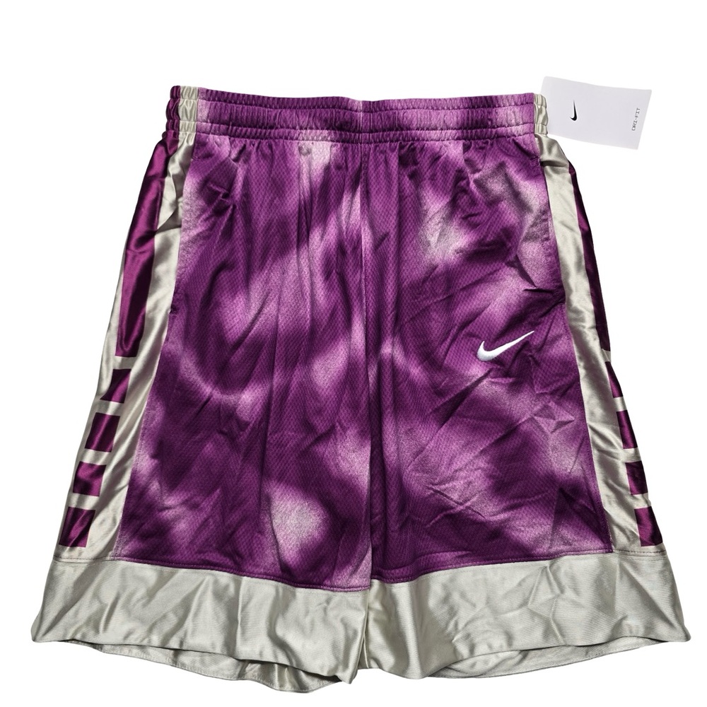 Nike Dri-Fit Basketball Shorts‎ Purple Silver Youth XL